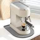 Silicone Coffee Mat,15.8"x 11.8"in Bar Mat for Countertop,Heat-Resistant,Non-Slip,Leak-Proof,Fit for Coffee Maker/Espresso Machine-Grey