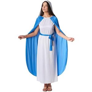 Morph Costumes Virgin Mary Costume For Women Blue Biblical Christmas Nativity Outfit For Adults Holiday Celebrations Large