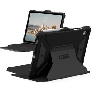 URBAN ARMOR GEAR UAG Designed for Samsung Galaxy Tab S10 FE/Tab S9 FE Case Metropolis SE, Adjustable Kickstand Auto Wake/Sleep S Pen Holder Rugged Military Grade Dropproof Protective Cover, Black