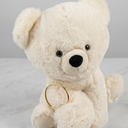 Teddy Bear Stuffed Animals with Love Heart,Soft Cuddly Plush Toy Doll Birthday Gift for Girls Boys Kids (White)