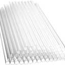 Clear, 9 Inch, Plastic Drinking Straws, 1200 Count