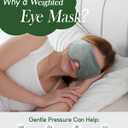 Sivio Weighted Eye Mask for Sleeping, Cooling & Cozy Reversible Blackout Sleep Mask for Women & Men, Microwave Freezable Heavy Blindfold for Migraine, Travel, Meditation, Mothers Day Gift 0.55lb, Grey