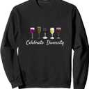 Wine Glass Saying Quote Funny Drinking Related Sweatshirt. M Size