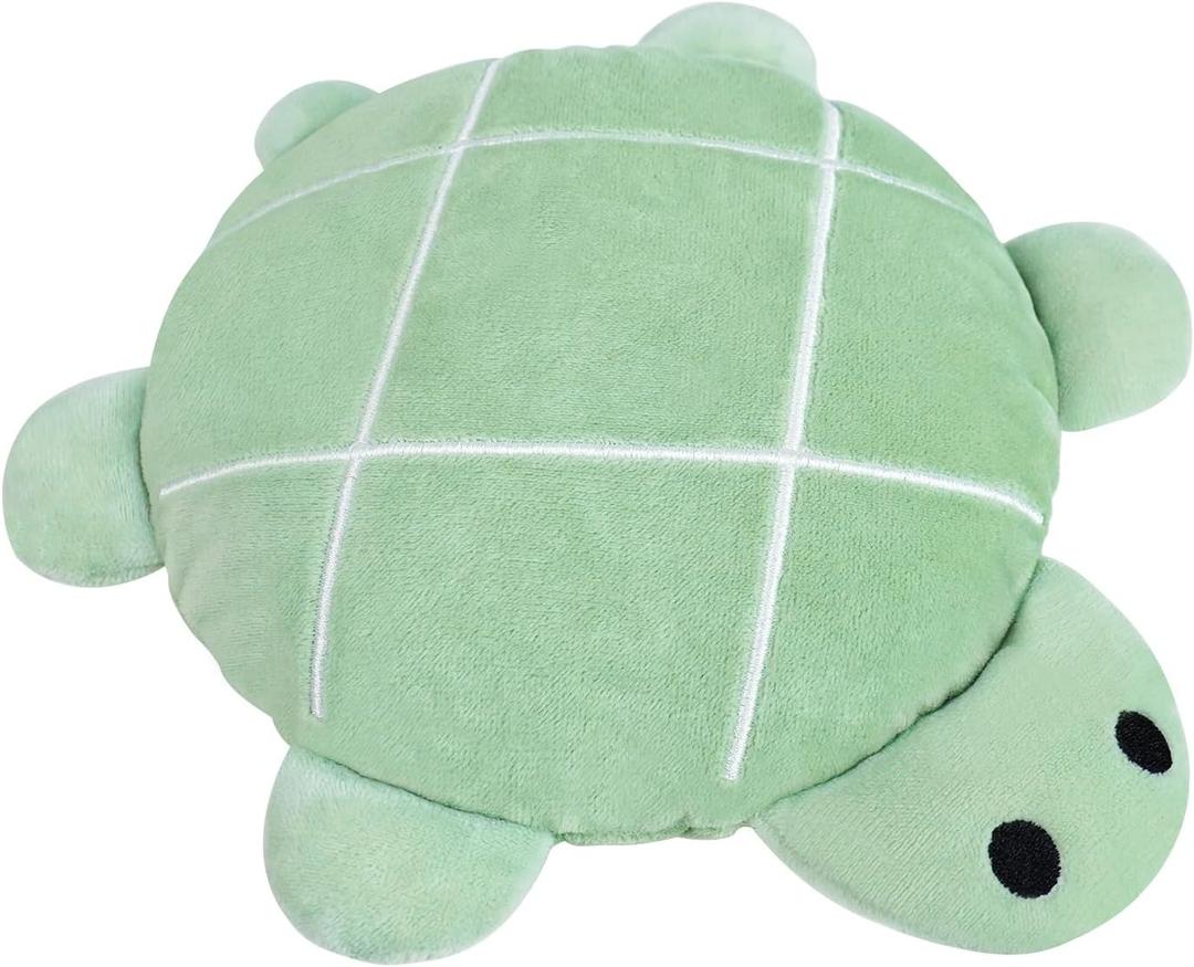 Turtle Microwavable Cute Heating Pad for Period Cramp Relief Menstruation Valentines Day Gifts for Women, Girlfriend - Cozy Turtle Plush Heated Stuffed Animal (Green)-8 (Small)