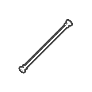 White Curtain Rods for Windows 28 to 48 Inch, Heavy Duty Curtain Rod