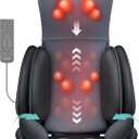 COMFIER Shiatsu Neck & Back Massager with Heat, Full Back Coverage Massage Chair Pad with 4D Kneading & Adjustable Neck Nodes, Waist & Hip Compression, Mother Day Gift for Mom