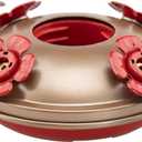 Upgraded Replacement Metal Base, Fits LaElvish Garden Hummingbird Feeders ONLY, No Leak No Rust, Safe for Hummingbird, Silver+Yellow Upgraded Base, Containing 1 Metal Base