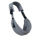AUYEAZGO Toddler Carrier - Premium Cotton, Large Seat & Back Support, with Large Pocket, One Size Fits Most, Ideal for 6-48 Months (16-44 lbs), Gray, Regular Fits Up to 4XL