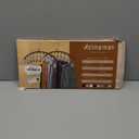 Legging Organizer for Closet, Metal Yoga Pants Hangers 2 Pack w/10 Clips Holds 20 Leggings, Space Saving Hanging Closet Organizer w/Rubber Coated Closet Organizers and Storage, Black