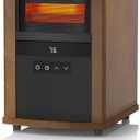 Infrared Heater for Large Room 1500W Space Heater with Remote Adjustable Thermostat Overheat Protection Electric Heater for Indoor Use