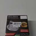 HULISEN Burger Press with Lip, Stainless Steel Burger Smasher, 6 Inch Hamburger Grill Press for Flattening Hamburger Patty, Smashing Burger, BBQ Griddle Cooking Tool, Griddle Accessories Kit