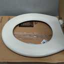 Bemis 500EC Durable Wood Toilet Seat with Easy Clean Hinges, Made in USA, Round, Biscuit