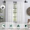 KAMANINA Curtain Rods No Drilling for Windows 16 to 30 Inches, 5/8 Inch Adjustable Small Curtain Rod with 3M Adhesive Brackets without Drilling, Black