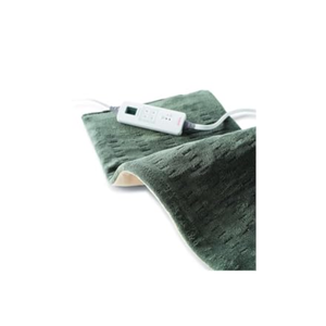 Sunbeam XL Heating Pad for Back & Heating Pad for Neck and Shoulder Pain Relief with Auto Shut Off and Moist Heating Option, 22 x 19, Green