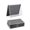 Magnetic Makeup Palette Empty with Clear Top, 3Pack Empty Eyeshadow Pan Dispensing Storage Box with 60Pcs Adhesive Metal Stickers for DIY Cosmetics Lipstick Blush Powder-5.7"x4.3"Palette