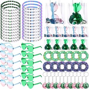 72 Pcs Halloween Party Favors, Witch Party Supplies, Blue-purple,Green