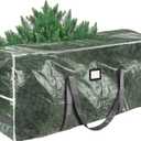 BALEINE 9 ft Christmas Tree Storage Bag, Heavy Duty Extra Large Artificial Christmas Tree Bag with Reinforced Handles and Dual Zippers Wide Opening (Transparent, 9 ft)