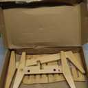 Dog Water Bowl Dispenser Stand for Medium Breeds - Elevated Raised Automatic Dog Food Feeder Holder - Adjustable Fit - Durable Bamboo