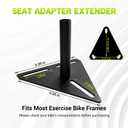 Universal Bike Seat Extender for Fdx 2.0 and 3.0 Models, Adjustable Exercise Bike Seat Adapter Increases Saddle Height by 4.7 Inches, Durable Seat Adapter Extender with Rust-Resistant Coating