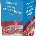 Amazon Basics Slider Quart Food Storage Bags, BPA Free, 120 Count (Previously Solimo)