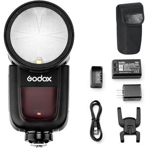 Godox V1-C Flash Speedlite for Canon, 76Ws 2.4G X Wireless TTL 1/8000 HSS Speedlight, 1.5s Recycle, 480 Full Power Flashes with Rechargeable Battery