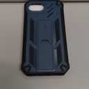 FNTCASE for iPhone 16e Phone Case: Military Grade [Built-in Screen Protector] [Kickstand] Matte Textured Drop Proof Protection Cover | Rugged Shockproof TPU Protective Sturdy Cases 2025 - Blue