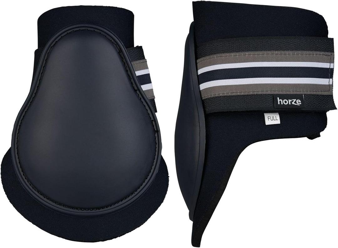 HORZE Adepto Fetlock Boots - Dark Navy - Horse (Horse, Dark Navy)