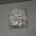 Yookat 40Pcs Mini Christmas Trees Artificial Mini Pine Trees with Wood Base Sisal Trees Bottle Brush Trees Assorted Color for Christmas Decoration Winter Ornaments (White)