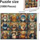 GIVEITALL Jigsaw Puzzles for Adults 1000 Pieces Challenging Puzzles for Adults Cat Puzzle for Kids Gift for Christmas, Birthdays, Anniversaries, Thanksgiving, Holidays Decorations