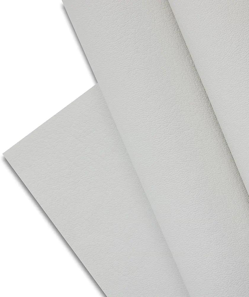 Majestic Giftware PU Faux Leather Fabric 4 Yard (CFE16-54X144)| Off White Synthetic Vinyl Faux Leather Sheets by The Yard for DIY Crafts, Upholstery | Waterproof & Easy to Clean - 54" X 144"