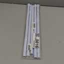 2 Pack Spring Tension Curtain Rod 32.5 to 58 inch Adjustable Curtain Rods No Drilling Spring Loaded Curtain Rods for Windows Doors, White