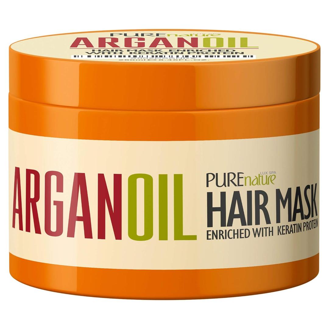 Moroccan Argan Oil Intense Hair Mask - Hydrating Technology for Damaged, Extremely Dry Split Ends - Deep Conditioner Repair Treatment for Curly, Straight, Frizzy, Black and Color Treated Hair (8.45 Fl Oz (Pack of 1))