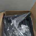 Small Portable Standing Rolling Desk - 24 Inch Mobile Sit Stand Desk Adjustable Height with Wheels for Small Spaces Home Office, Kids Couch Laptop Desks Side End Table, Black (23.6")