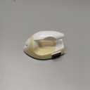 Honoson Mini Craft Iron Mini Heat Press Small Iron 3.93 x 2.36 x 2.76 in Portable Handy Tiny Flatiron with Charging Base Accessory for Fuse Bead Patch DIY Heat Transfer Vinyl(Light Yellow)