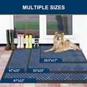 Smiry Front Door Mat Outside Entrance, Natural Rubber Doormat, 59x23 Inch | Blue, Non Slip, Trap Dirt and Moisture, Easy Clean, Low Profile Welcome Floor Mats for Indoor Outdoor Entry