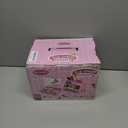 WHOHOLL Wooden Ice Cream Counter Playset for Toddler Girl Toys, Play Store Pretend Toy Food Play Kitchen Accessories with Fake Money & Coin, Christmas Birthday Gifts for 3+ Year Old Kids (Pink)