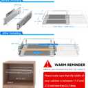 Pull Out Cabinet Organizer, 17.1~28"W x 22.5"D Expandable Pull Out Shelves for Kitchen Cabinets, Heavy Duty Metal Slide Out Pantry Shelves Sliding Shelf for Home Kitchen,Under Sink,Bathroom,Wardrobe