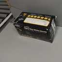 TitanFlex Heavy Duty Black Industrial Nitrile Gloves with Raised Diamond Texture, Latex Free (6mil/8mil) (Medium, 02 8mil (100ct))