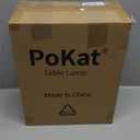 PoKat 20.75" Small Modern Ceramic Table Lamps Set of 2 for Bedroom, White Bedside Lamps for Night Stands, Farmhouse Desk Decor Gift Nightstand Table Lamps for Living Room End Table Beige