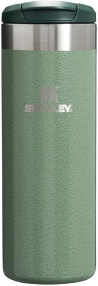 Stanley AeroLight Transit Bottle 16 oz | Locking Drink Through Lid | Leak Resistant Water Bottle or Coffee Travel Mug | Lightweight Insulated Stainless Steel | BPA-Free | Hammertone Green (16 Ounces)