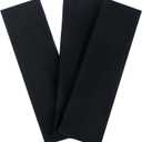 3Pcs Black Headbands for Women Non Slip, Head Bands for Women's Hair. Soft Cotton Cloth Stretchy Thick Headbands for Running and Exercise