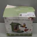 Smart Bird Feeder with Camera Solar Powered, AI Birds Species Identification, 2.5K HD Video Bird House with Camera for Outside, Weatherproof Design Ideal Gifts for Valentine's Day, Bird Lovers, Green