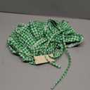 seamoly Women's Tankini Sets Sexy Open Back Two Piece Swimsuit High Cut Side Tie Thong Bathing Suit Floral Gingham Bikini (Large)