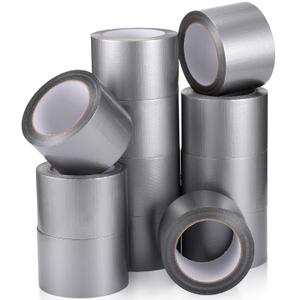 Pangda 12 Pack Duct Tape Heavy Duty Waterproof Silver Duct Tape Bulk 3 Inch x 30 Yd, 360 Total Yd Strong Adhesive No Residue for Indoor Outdoor Repairs Tear by Hand