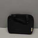 BAGSMART Toiletry Bag Travel Bag with Hanging Hook, Water-resistant Makeup Cosmetic Bag Travel Organizer for Accessories, Shampoo, Full-size Container, Toiletries (Black, Medium)