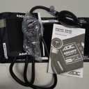 ADC Adult Cuff Arm Aneroid Sphygmomanometer Unit 2-Tubes Black 1 Each