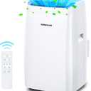 VAGKRI 12,000 BTU Portable Air Conditioner, 3-in-1 AC with Fan & Dehumidifier, Cools up to 450 Sq.Ft, Energy Efficient AC Unit with Remote Control, Sleep Modes, 24H Timer for Bedroom, Room, Office