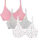 Fruit of the Loom Women's Unlined Underwire Bra-Cotton & Spandex Blend for Natural Shape and Flexibility (42D)