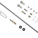 Transmission Column Shift Linkage Kit Compatible With GM TH-200, 200-4R, TH-350, TH-400, 4L60, 4L60E, 4L80E & 700-R4 Transmission (With 21 stainless steel rod)