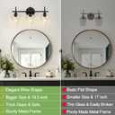 MOKATNG 3-Light Bathroom Light Fixtures, Black Vanity Lights for Bathroom with Clear Glass, 19.5 Inch Bathroom Lighting Fixtures Over Mirror, Modern Wall lamp for Cabinet Hallway